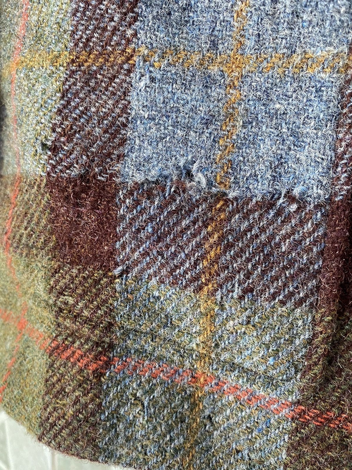 Harris Tweed Vintage HARISS TWEED Hand Woven Wool Blazers Size 42S - 11 Thumbnail
