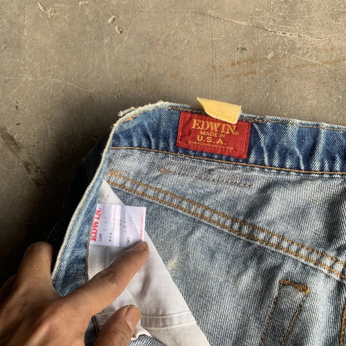 Edwin Vintage Edwin Distressed Jeans 30x31 BlueWash Ripped Denim Size US 30 / EU 46 - 8 Thumbnail