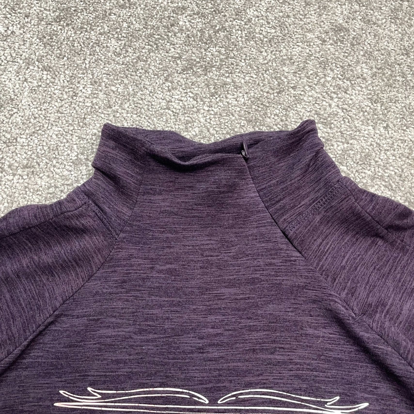 Layer 8 Layer 8 Qwick Dry Prince Symbol Mock Active Jacket Womens Medium Purple Athletic Outdoor Size M / US 6-8 / IT 42-44 - 5 Thumbnail