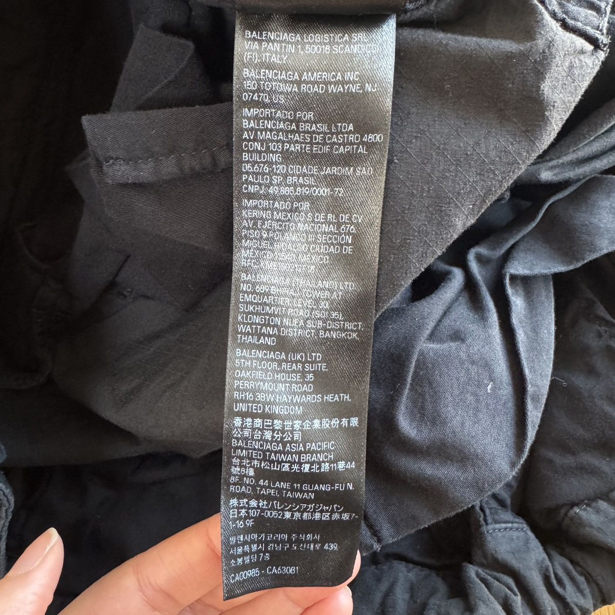 Balenciaga Balenciaga black cotton cargo pants Size US 35 - 11 Thumbnail