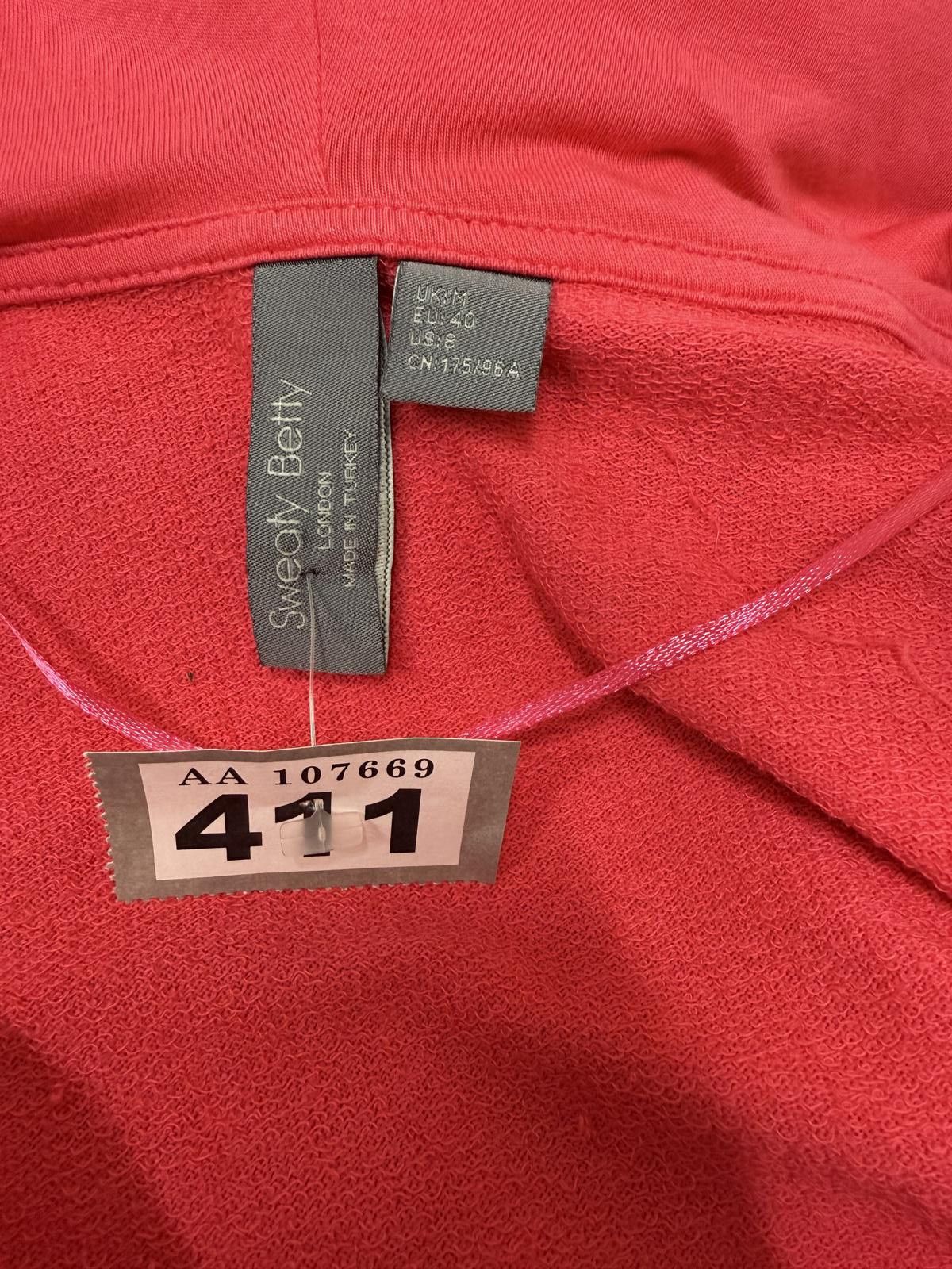Other Sweaty Betty Pink Hooded Pullover Sweatshirt Size L / US 10 / IT 46 - 2 Thumbnail