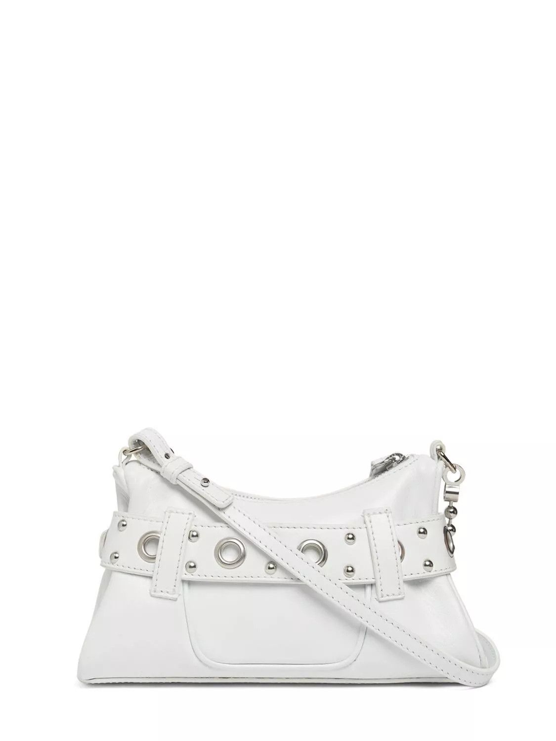 Dsquared2 DSQUARED2 Gothic Leather White Shoulder Bag New Size ONE SIZE - 3 Thumbnail