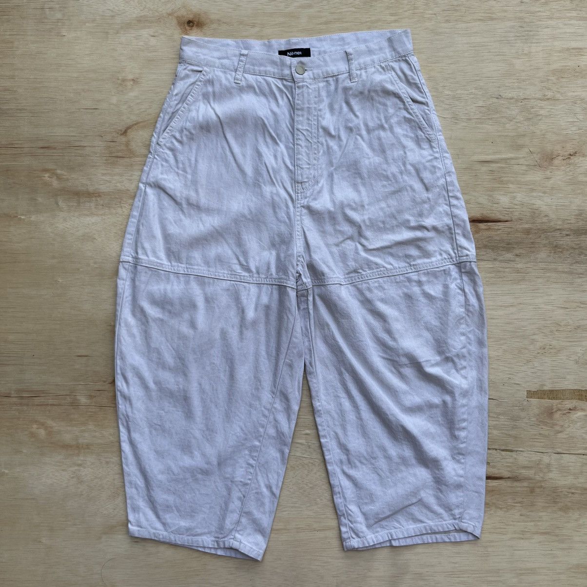 Ne-Net NE-NET ISSEY MIYAKE BROKEN WHITE BAGGY Size US 31 - 1 Thumbnail