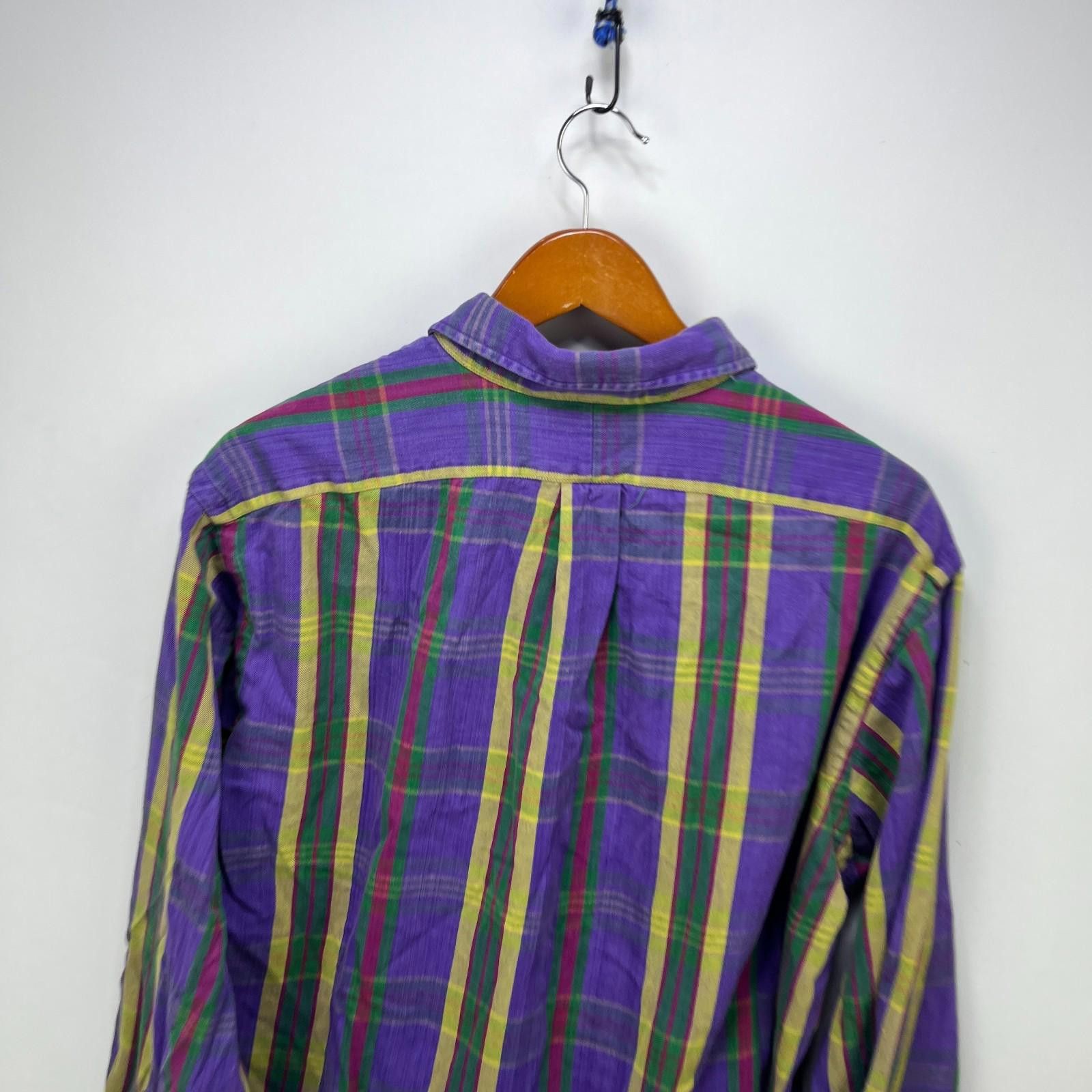 Polo Ralph Lauren Vintage 90s Polo Ralph Lauren Pony Plaid Button-Up Shirt XL Size US XL / EU 56 / 4 - 11 Thumbnail