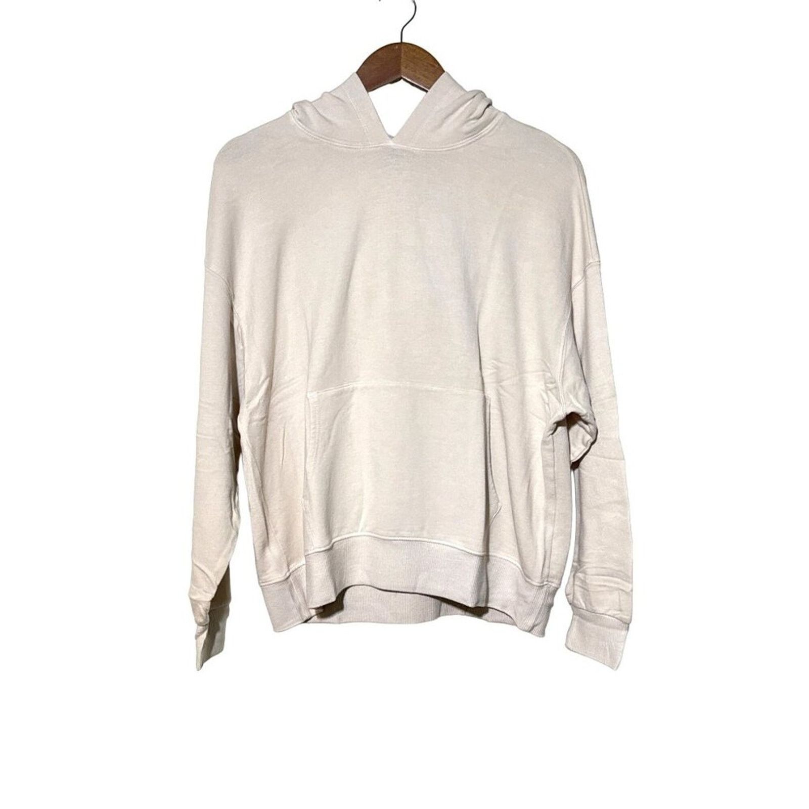 MONROW Monrow Supersoft Fleece Hoodie New Pullover Bone Medium Size M / US 6-8 / IT 42-44 - 1 Thumbnail
