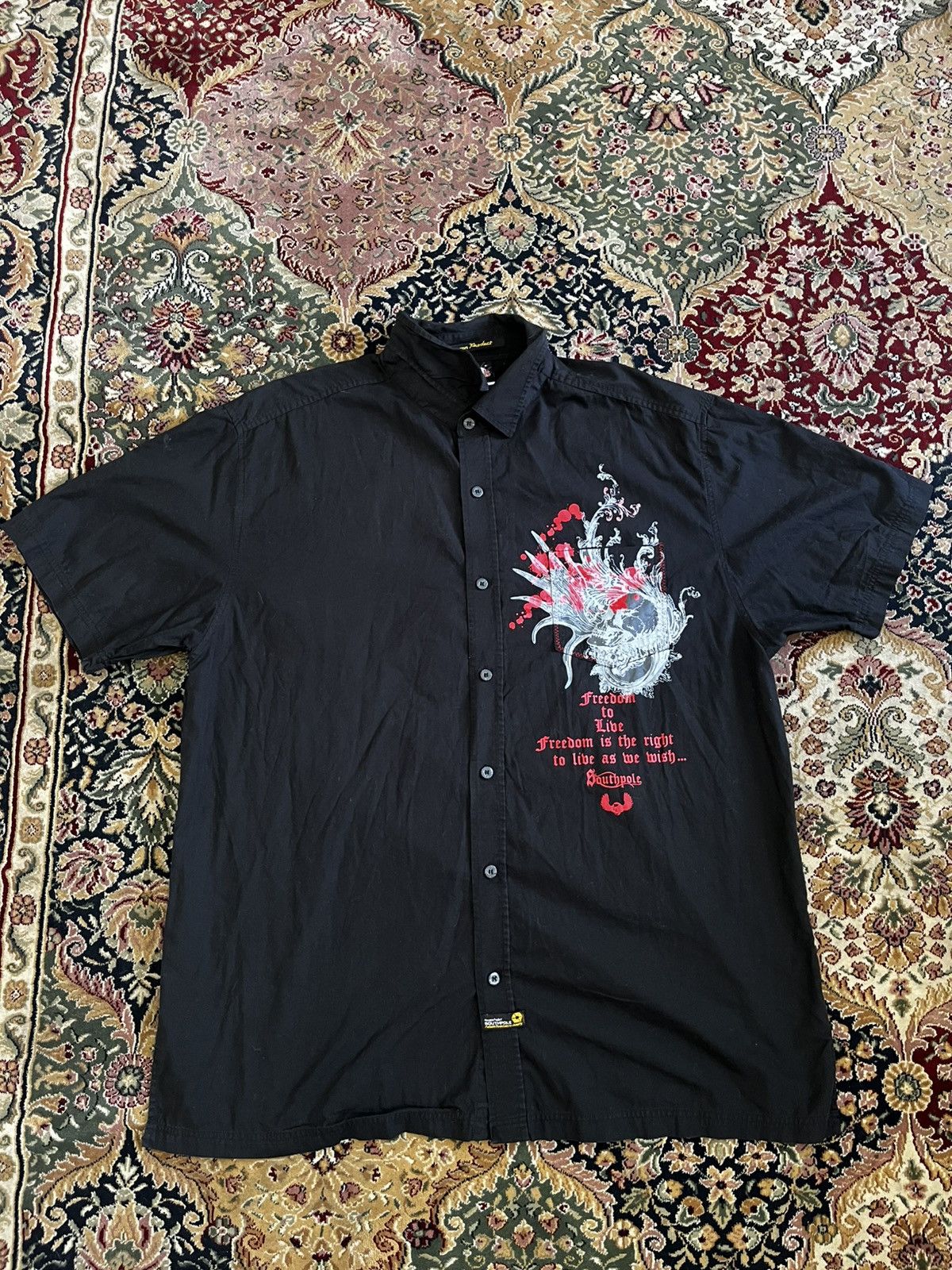 Southpole Y2k Grunge Southpole Button-Up Shirt With A Dope Graphic Size US XXL / EU 58 / 5 - 1 Thumbnail