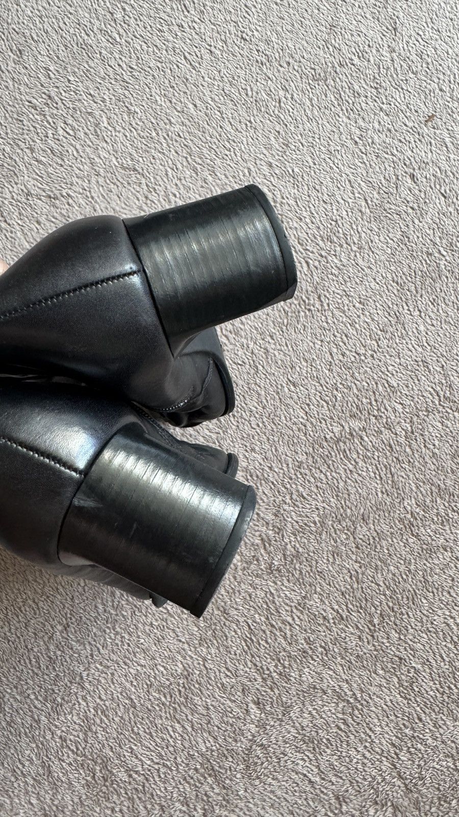 Genuine Leather Vintage Y2K Leather Ankle Boots Helmut Lang Vibe Size US 7 / IT 37 - 7 Thumbnail