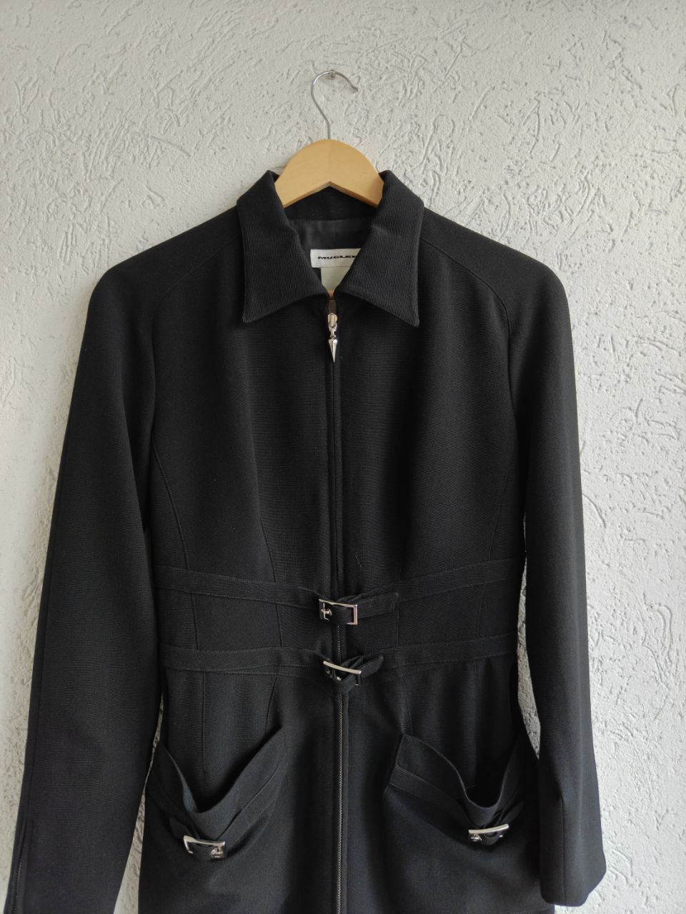 Mugler Mugler Vintage Architectural Belted Zip Dress Size S / US 4 / IT 40 - 2 Thumbnail