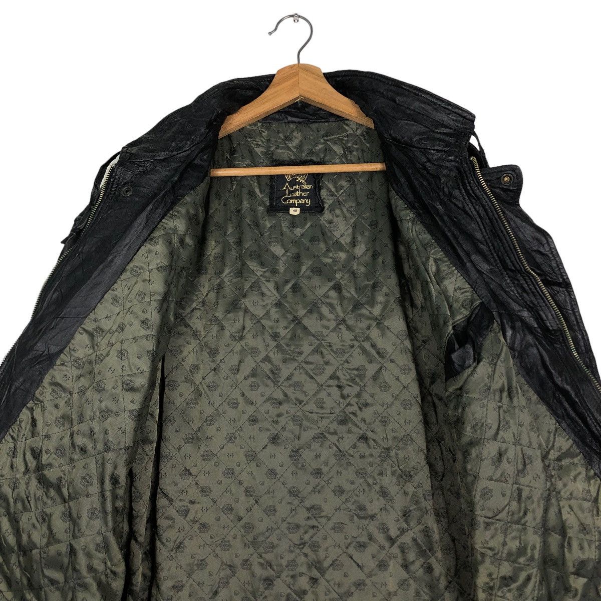 Japanese Brand 🔥Vtg Genuine Leather Jacket Australian Leather Company Size US M / EU 48-50 / 2 - 12 Thumbnail