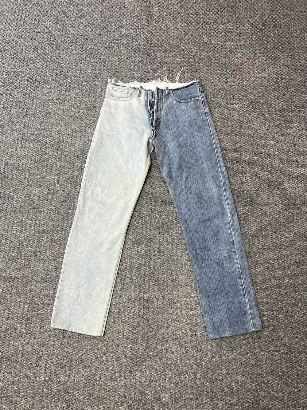 Maison Margiela Maison Margiela Two-Tone Denim Jeans Size 29 Size US 29 - 1 Thumbnail
