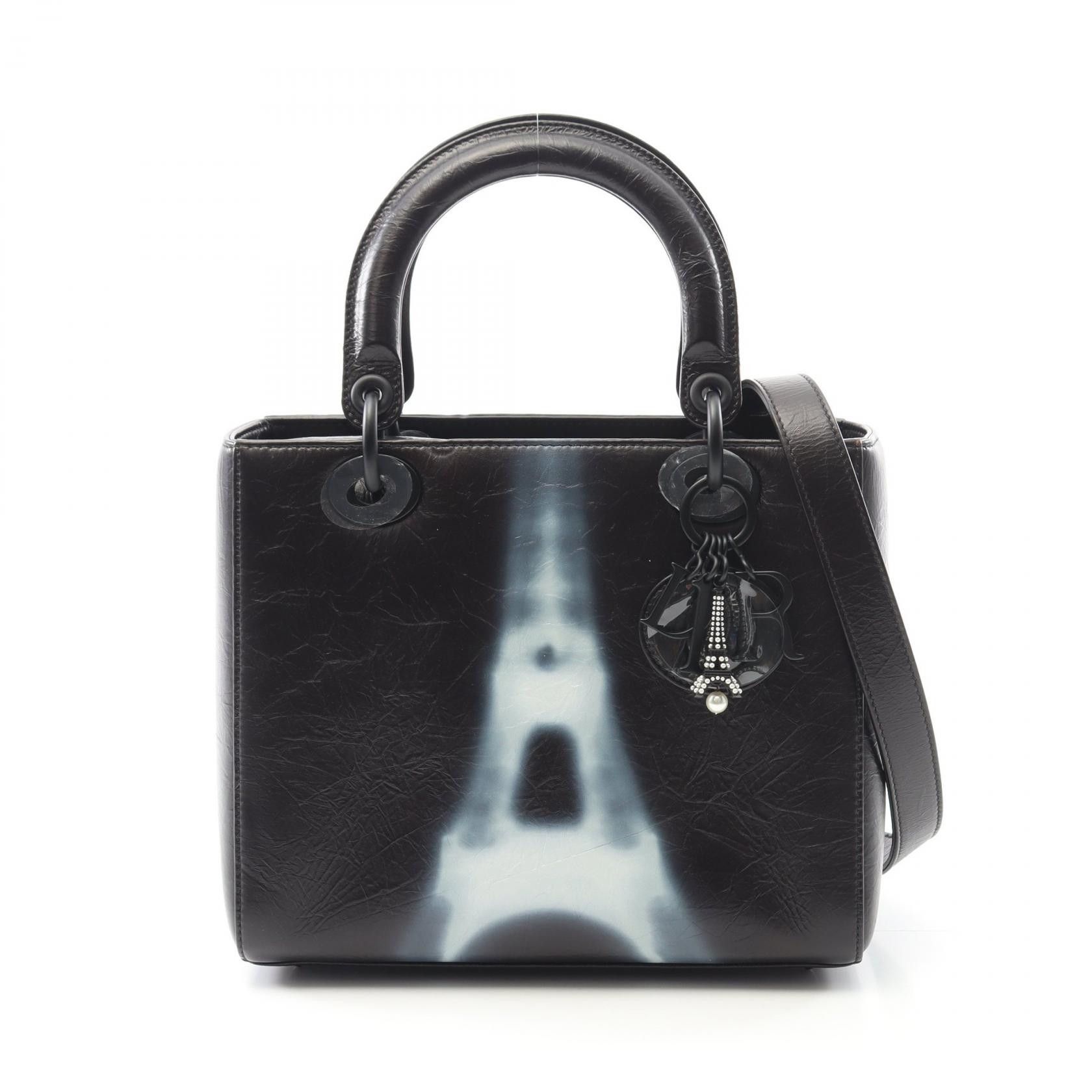 Dior Dior Dior LADY DIOR Leather Handbag Leather Handbag Size ONE SIZE - 1 Thumbnail