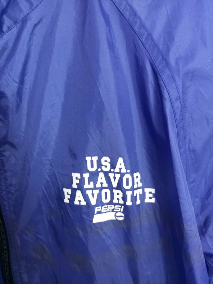 Designer Vintage PEPSI Hoodie Windbreaker Size US L / EU 52-54 / 3 - 3 Thumbnail