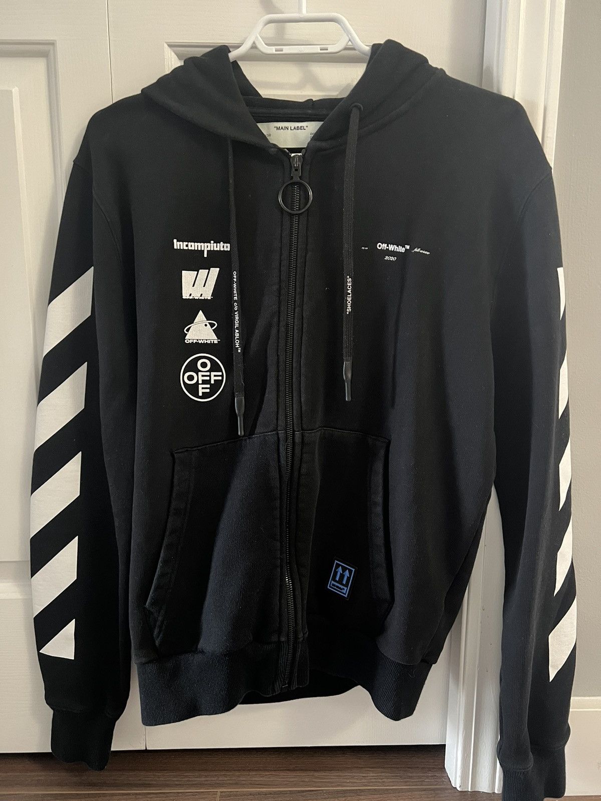 Off-White OFF-WHITE Back Photo Print Two-Piece Hoodie Black Size US S / EU 44-46 / 1 - 2 Thumbnail