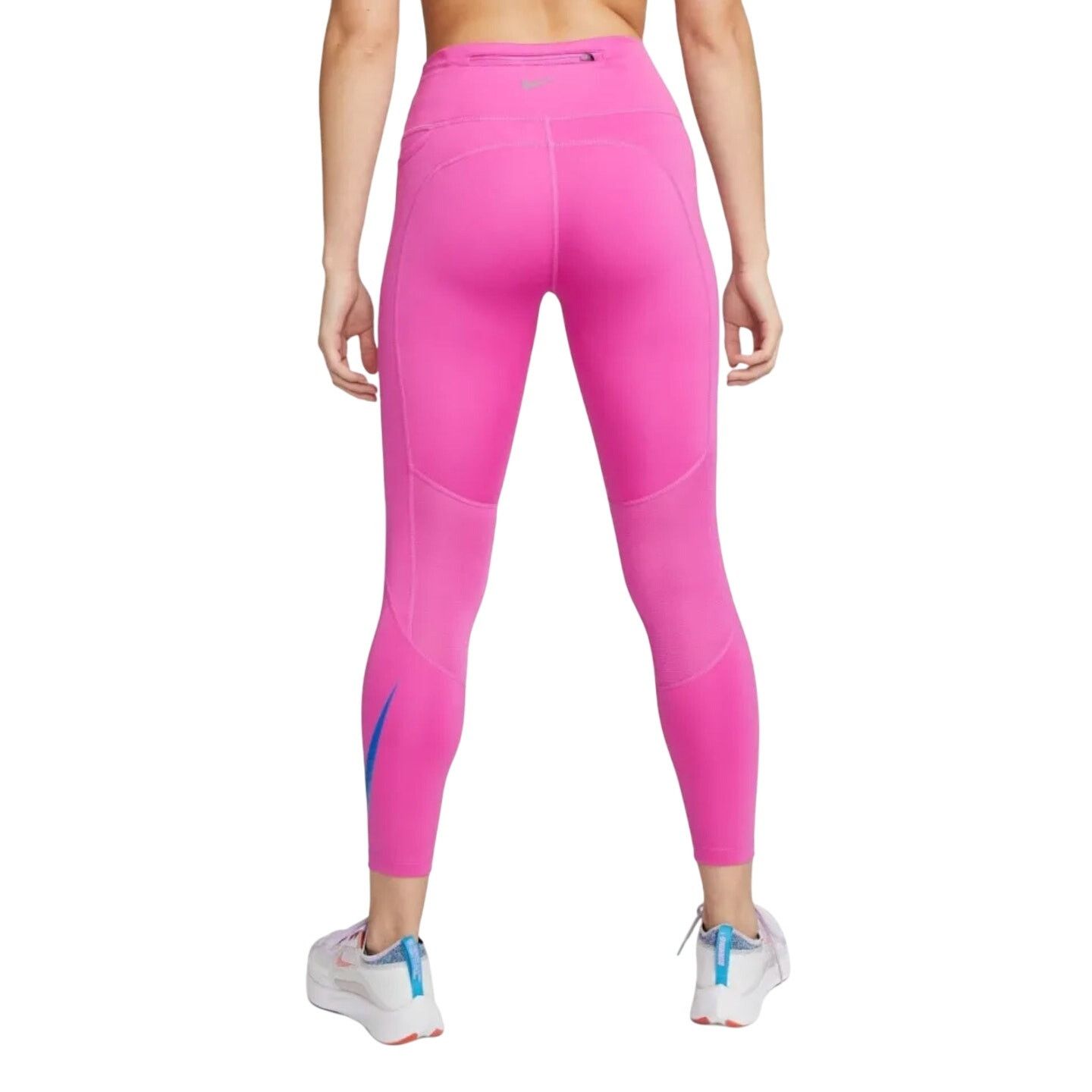 Nike Nike Women's Fast 7/8 Running Leggings in Fuschia, Size XL Size 36" / US 14 / IT 50 - 2 Thumbnail