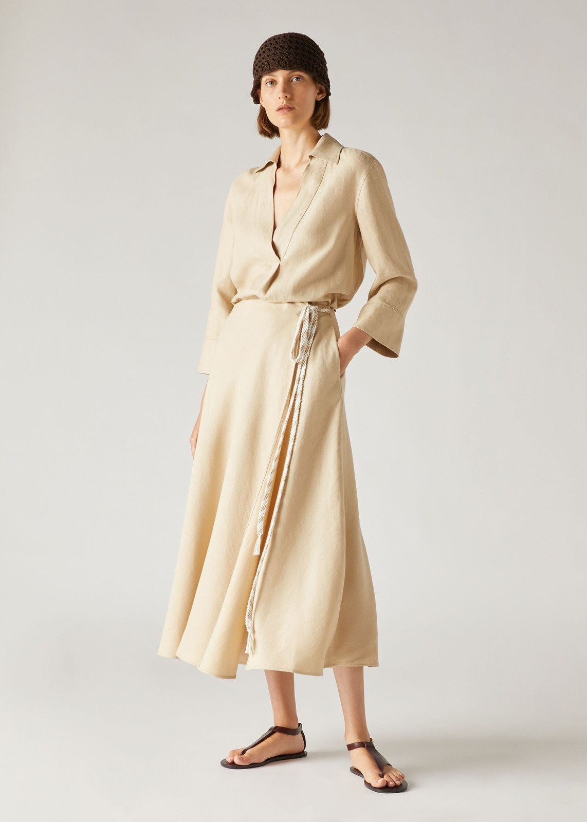 Loro Piana o1srvl11e0424 Skirt in Calfskin Size 27" / US 4 / IT 40 - 2 Thumbnail