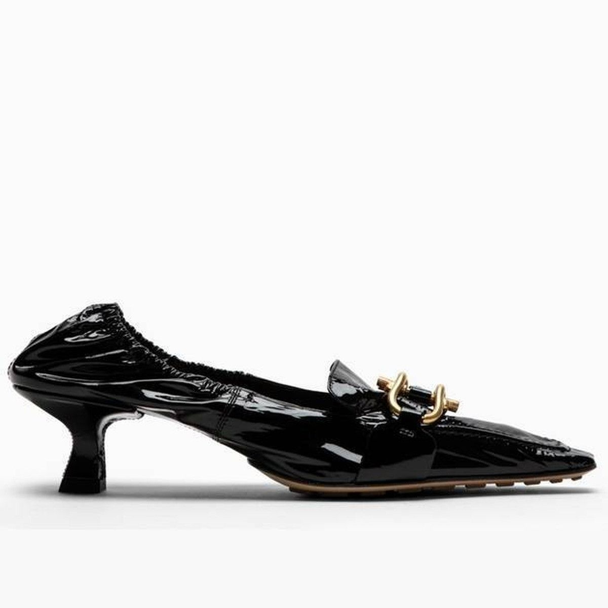 Bottega Veneta o1n1vont1124 Madame Calfskin Pumps in Black Size US 9 / IT 39 - 1 Thumbnail