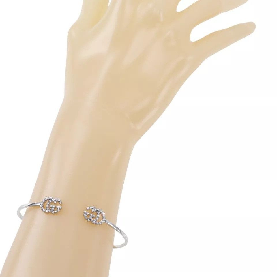 Gucci GUCCI GG running Bangle K18 white gold/diamond Size ONE SIZE - 7 Thumbnail