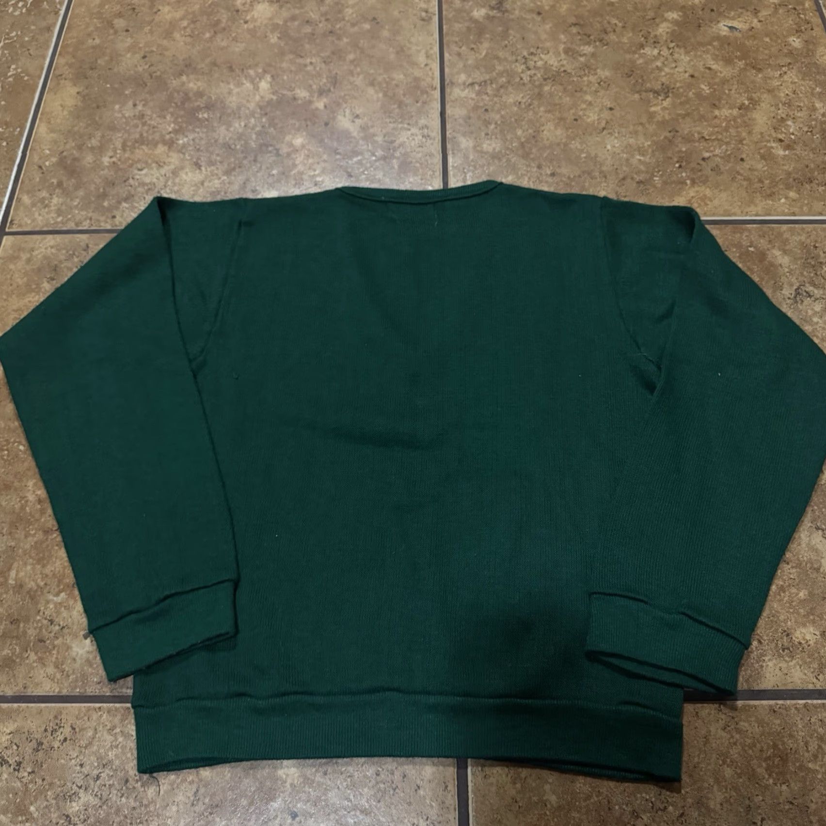 Champion VTG 60s Champion V Neck Sweater NOTRE DAME IRISH Fighting Kellys Small Green Men Size US M / EU 48-50 / 2 - 3 Thumbnail