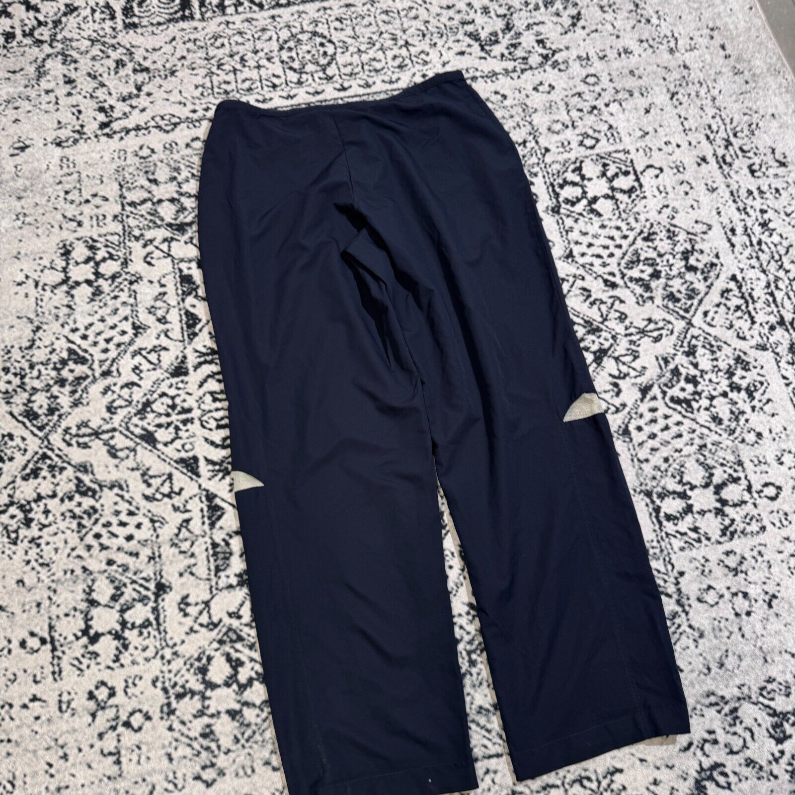 Nike × Vintage Vintage Nike Unisex Navy Polyester Trackpants Size XL Baggy Size US 35 - 11 Thumbnail