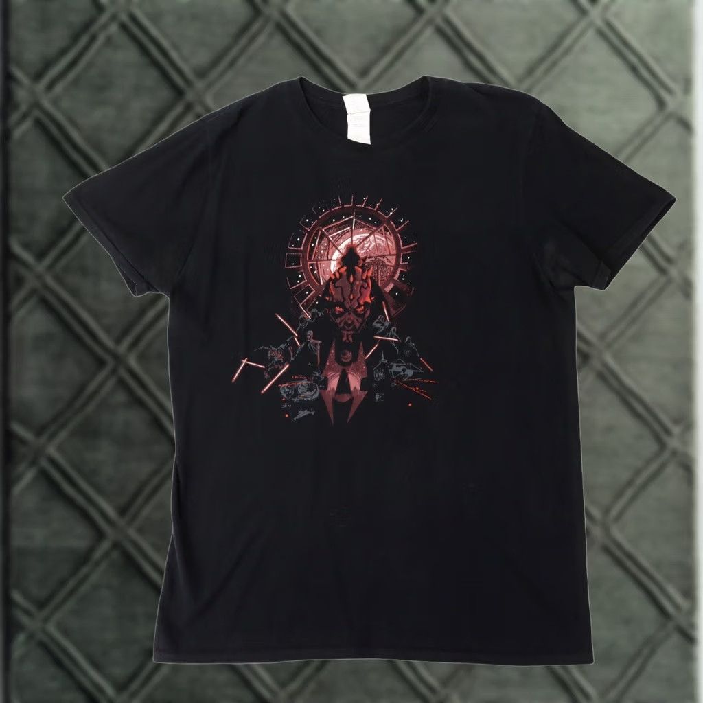 Star Wars VINTAGE Star Wars Darth Maul Episode 1 Black TShirt L Mens Size Large Shirt Short Sleeve Cotton Double-Sided Theme Star Wars 90s Size US L / EU 52-54 / 3 - 1 Thumbnail