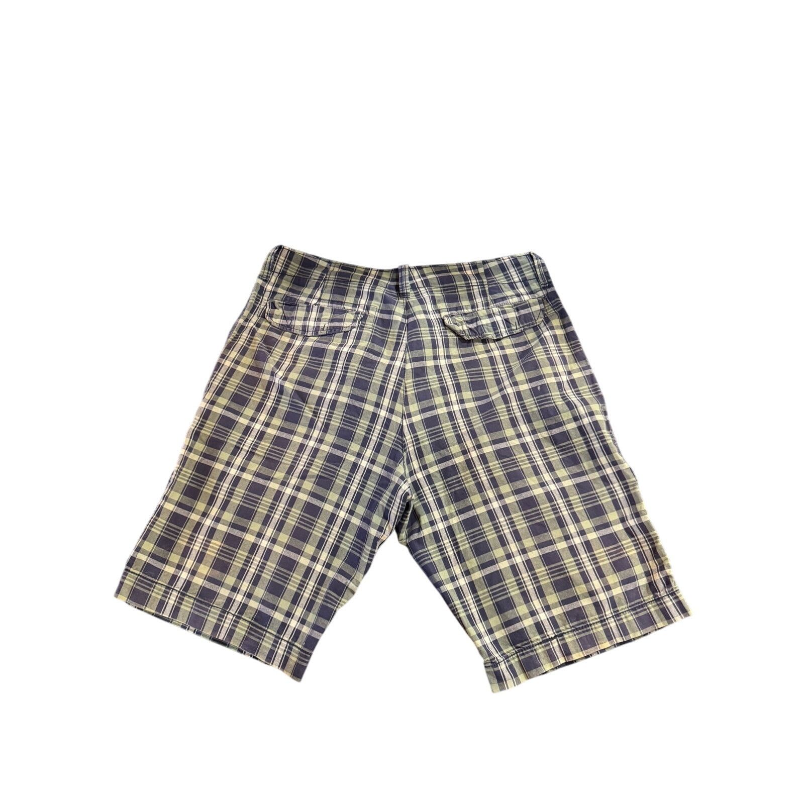 Old Navy Old Navy Plaid Shorts Men's 34 Purple Green 100% Cotton 11" Size US 34 / EU 50 - 5 Thumbnail