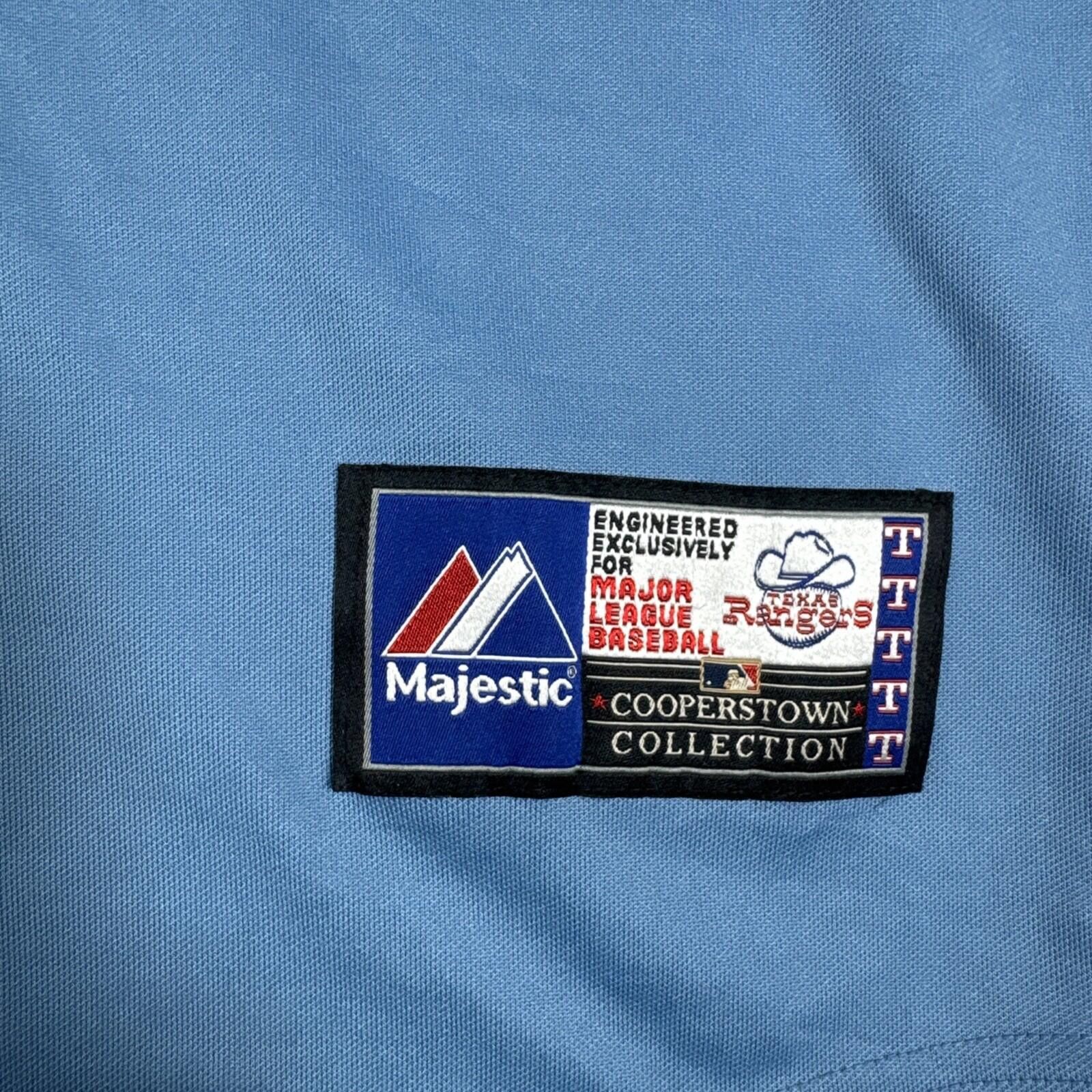 Majestic Majestic Texas Rangers Nolan Ryan 34 Jersey Cooperstown Blue Size ONE SIZE - 6 Thumbnail