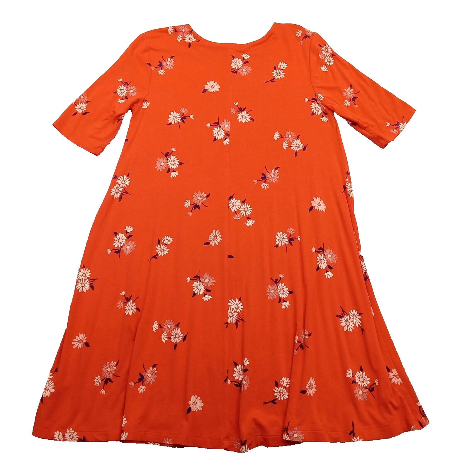 Old Navy Old Navy Dress M Tunic 3/4 Sleeve Knee Length Dark Salmon Size M / US 6-8 / IT 42-44 - 2 Thumbnail