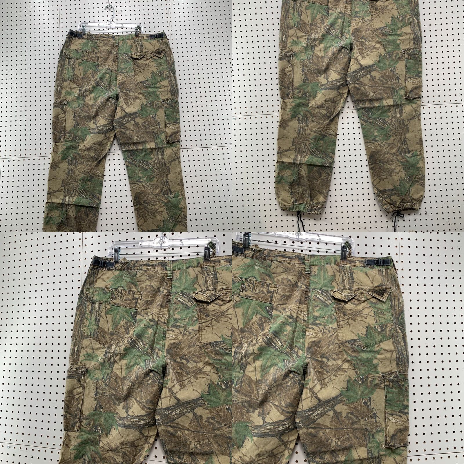 AMO VINTAGE Camo Hunting Pants Size 2XL 42x30 Brown Tree Made USA Pants Men 2XL Camouflage Cargo Relaxed Straight Inseam 30 USA Brown Camouflage 42x30 Size US 39 - 8 Thumbnail