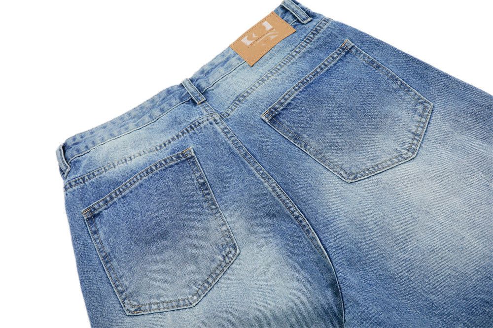 Japanese Brand × Vintage Men's loose punk distressed gradient washed jeans Size US 32 / EU 48 - 5 Thumbnail