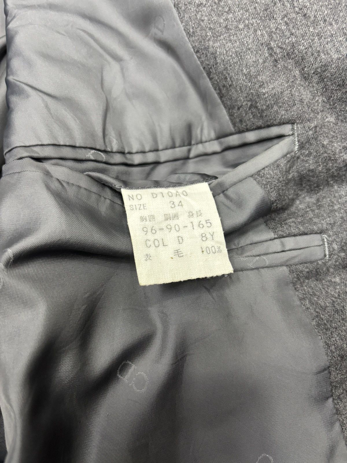 Christian Dior Monsieur × Vintage CHRISTIAN DIOR WOOL GREY BLAZER JACKET COAT Size US S / EU 44-46 / 1 - 12 Thumbnail