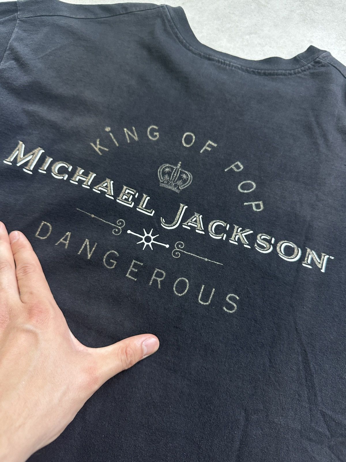 Band Tees Vintage 1992 OG Michael Jackson king of pop Dangerous tour Size US XL / EU 56 / 4 - 9 Thumbnail