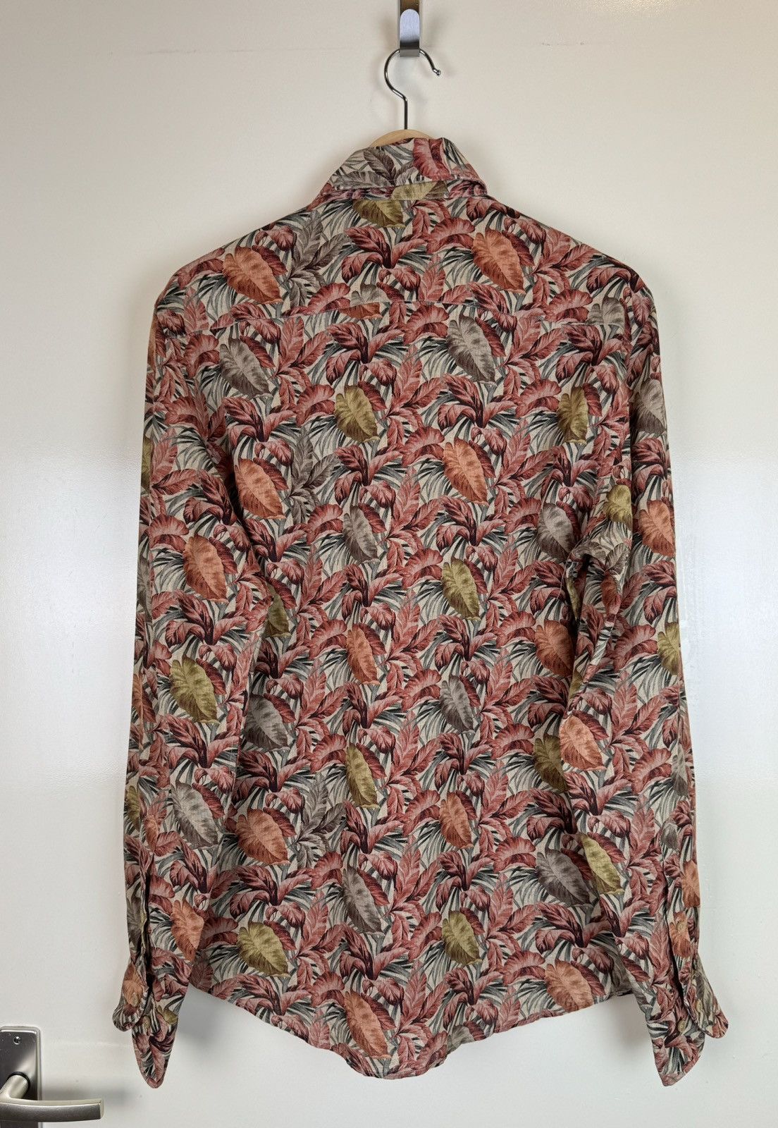 Total Luxury Spa Profuomo 100% linen printed shirt Hawaiian canali style M Size US M / EU 48-50 / 2 - 6 Thumbnail