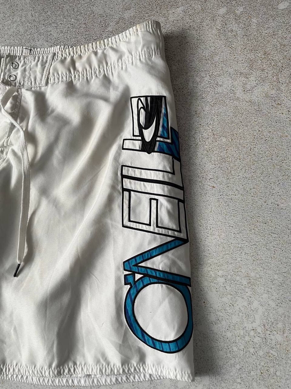 O'Neill Vintage 90s O’Neill Nylon White Cargo Baggy Shorts Y2K Rare Size US 32 / EU 48 - 2 Thumbnail