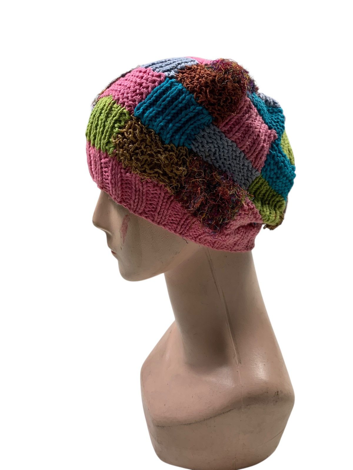 Japanese Brand × Kapital × Vintage Crochet knitted handmade Beanie Hats RARE Size ONE SIZE - 2 Thumbnail