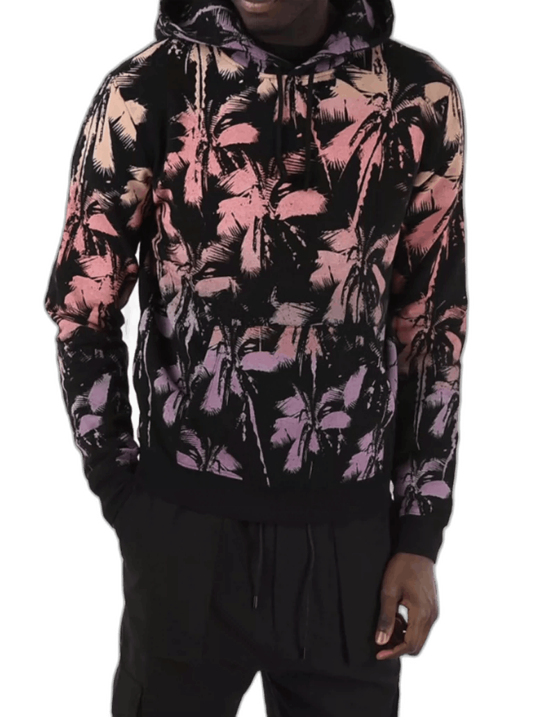 Saint Laurent Paris saint laurent palm print hoodie in medium Size US M / EU 48-50 / 2 - 1 Thumbnail