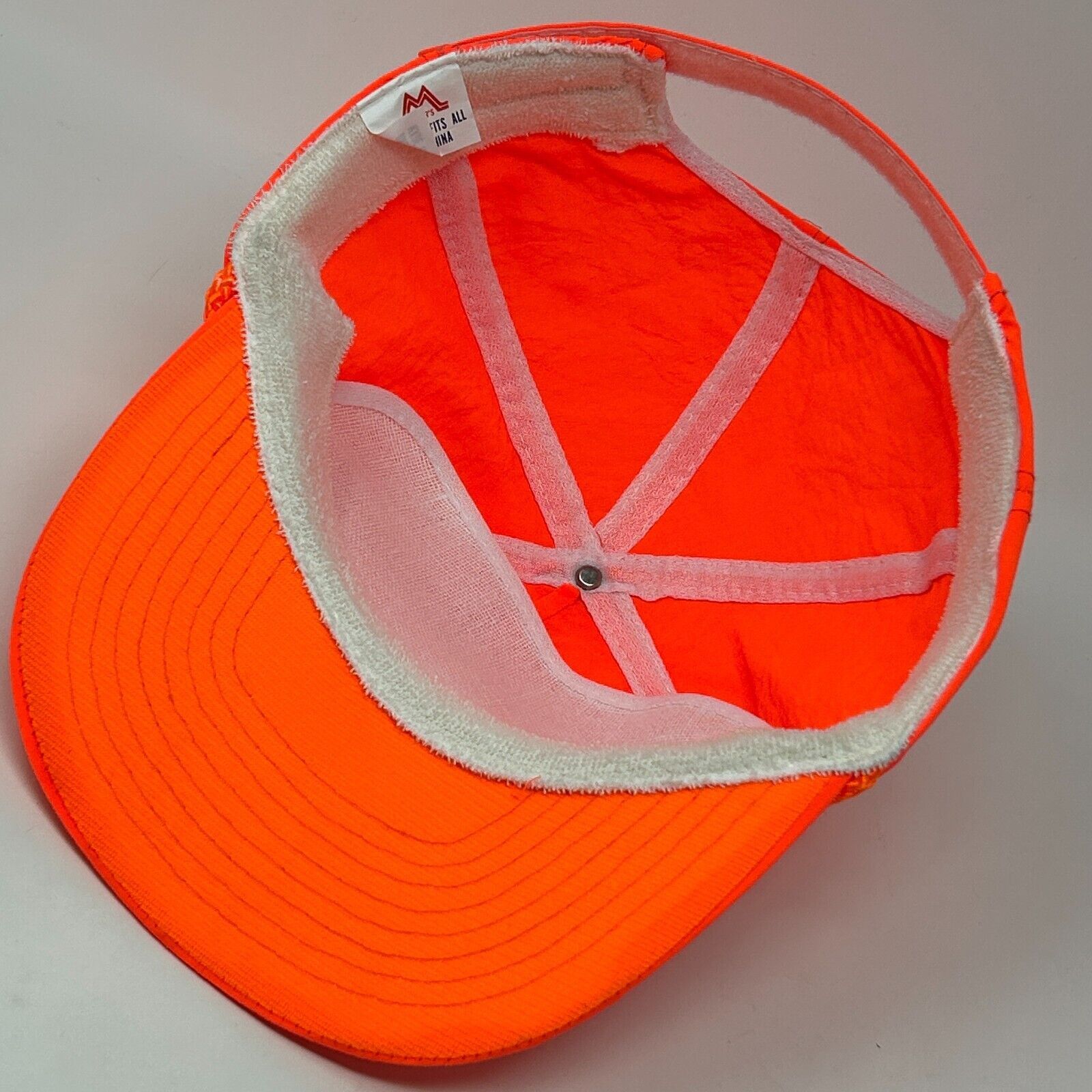 Vintage Vintage 90s Blank Hat Baseball Cap Roping Rope Blaze Orange Size ONE SIZE - 4 Thumbnail