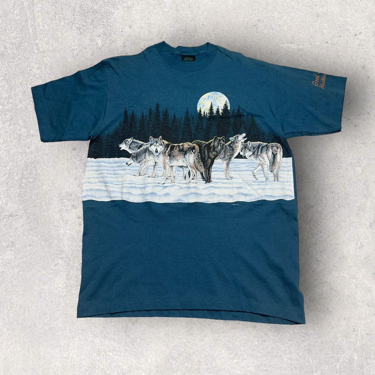 Habitat × Vintage Vintage Wolves tee Size US L / EU 52-54 / 3 - 1 Thumbnail