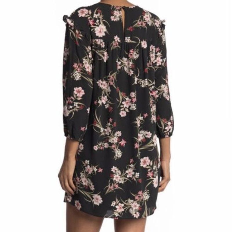Other BCBGeneration Floral Smock Dress Lily Black Pink - Size 10 Size L / US 10 / IT 46 - 11 Thumbnail