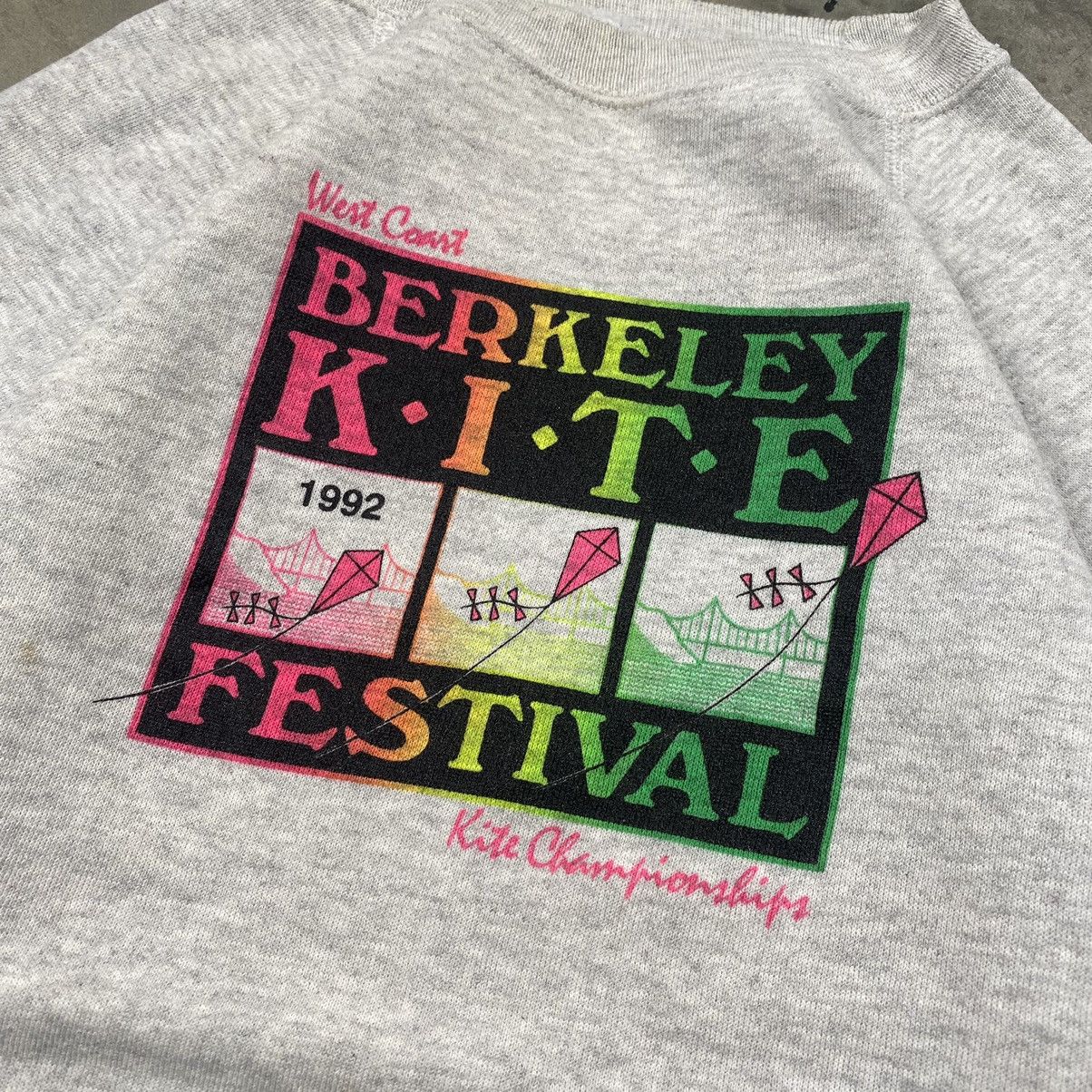 American Apparel × Vintage 1992 Berkeley Kite Festival Crewneck Size US L / EU 52-54 / 3 - 2 Thumbnail
