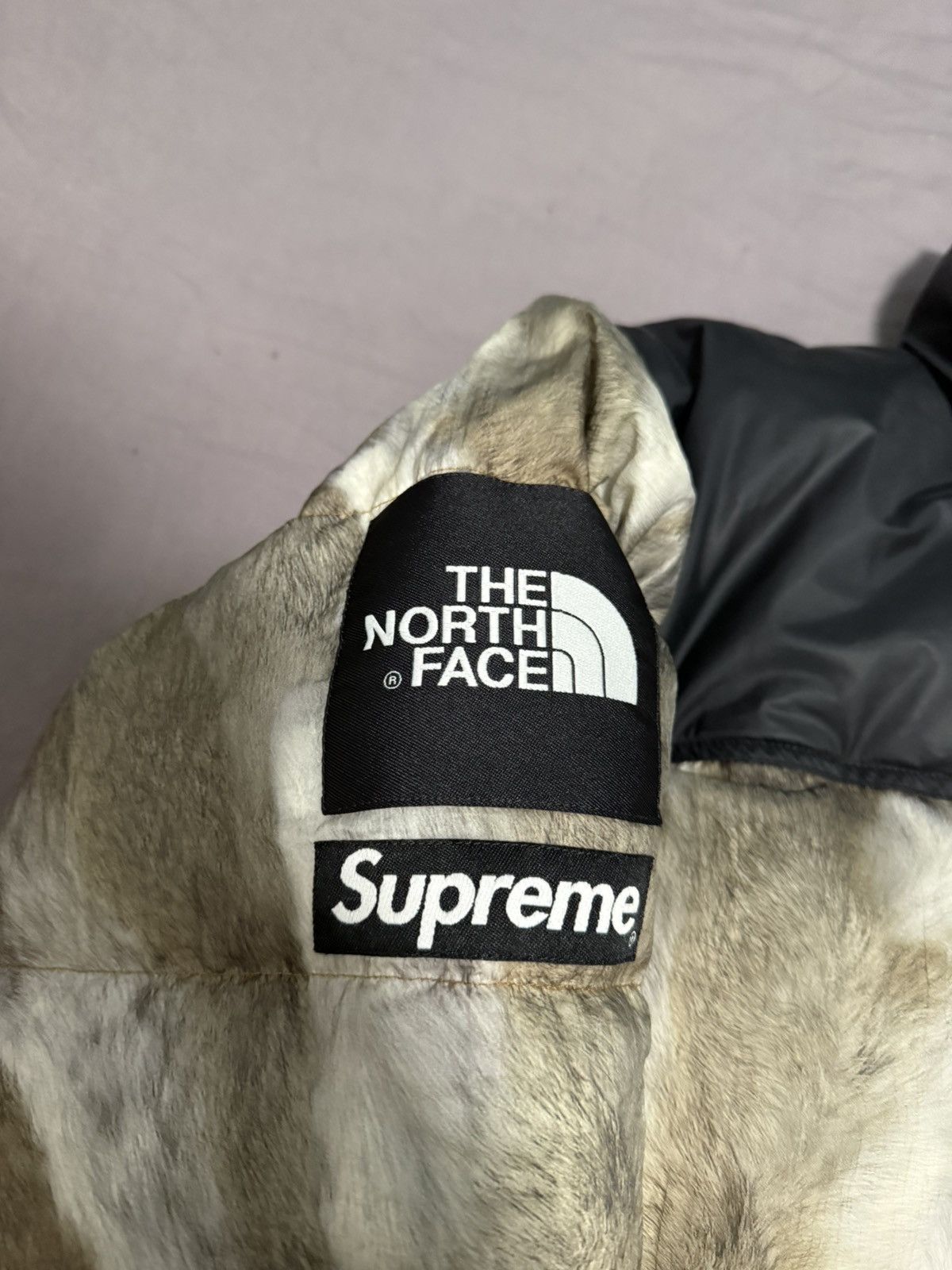The North Face Supreme tnf North face Fur print nuptse jacket Size US S / EU 44-46 / 1 - 3 Thumbnail