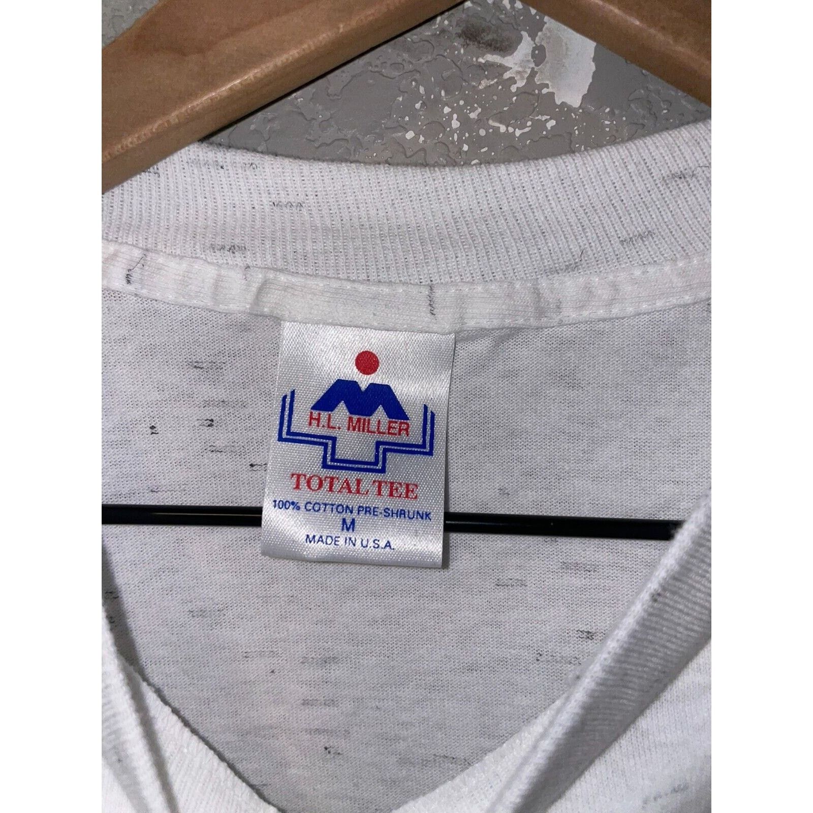 Vintage Vintage Test Print Shirt Arizona Wyoming Wolf White M Tee Size US M / EU 48-50 / 2 - 7 Thumbnail