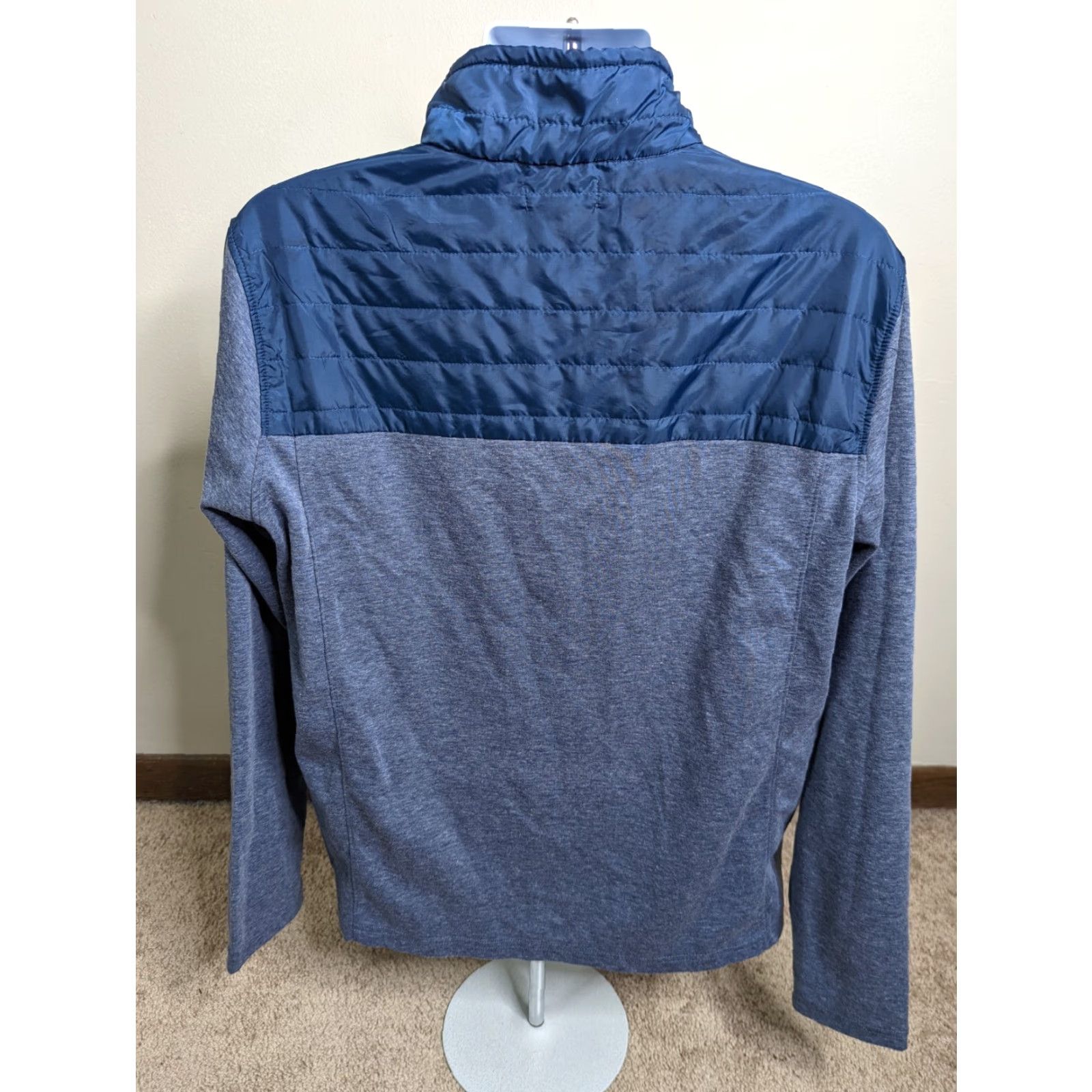 Eddie Bauer Eddie Bauer Sport 1/4 Zip Pullover Shirt Blue Mock Neck Mens Large T7S Size US L / EU 52-54 / 3 - 3 Thumbnail