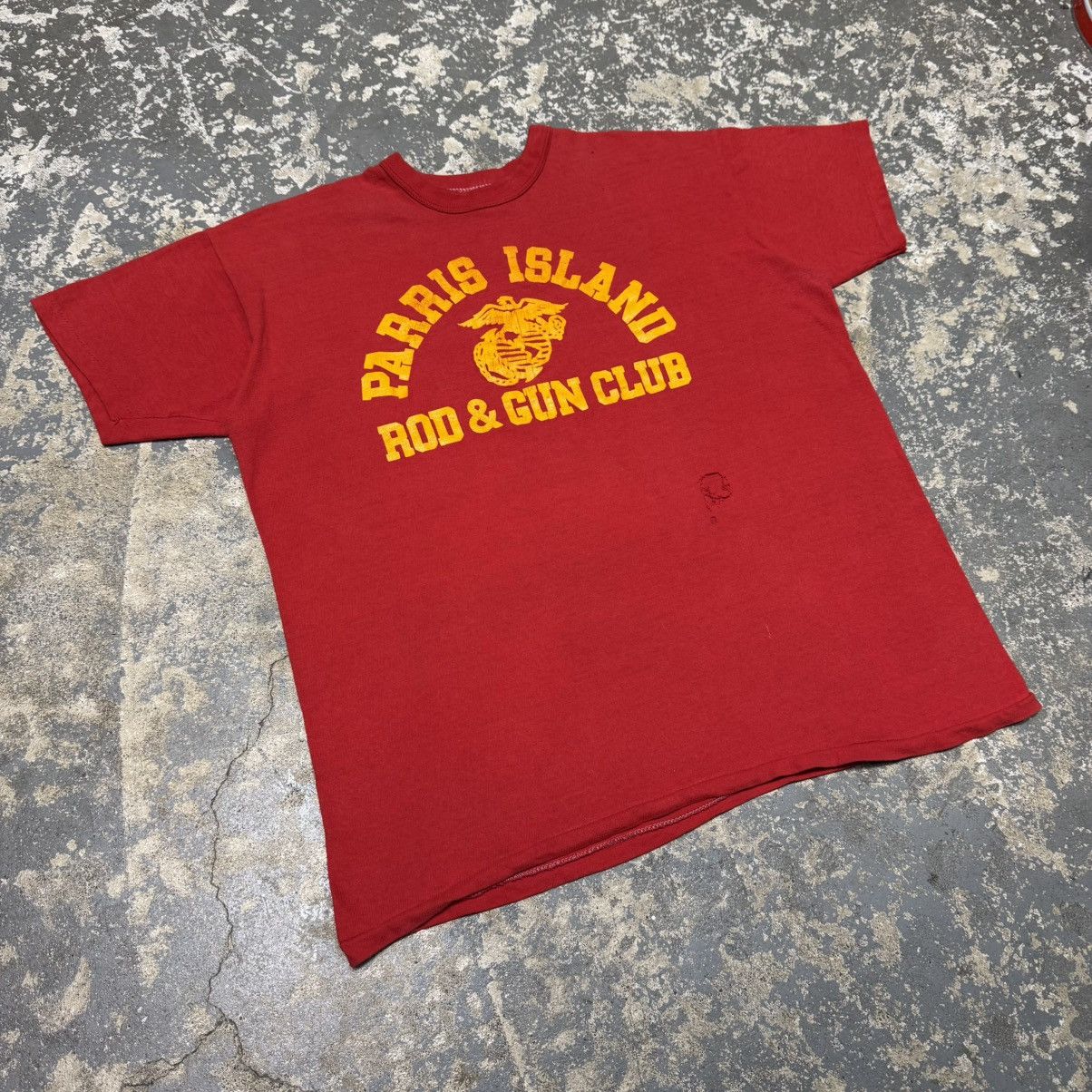Russell Athletic True Vintage Parris Island Rod And Gun Club 70s Russell Mari Size US L / EU 52-54 / 3 - 8 Thumbnail