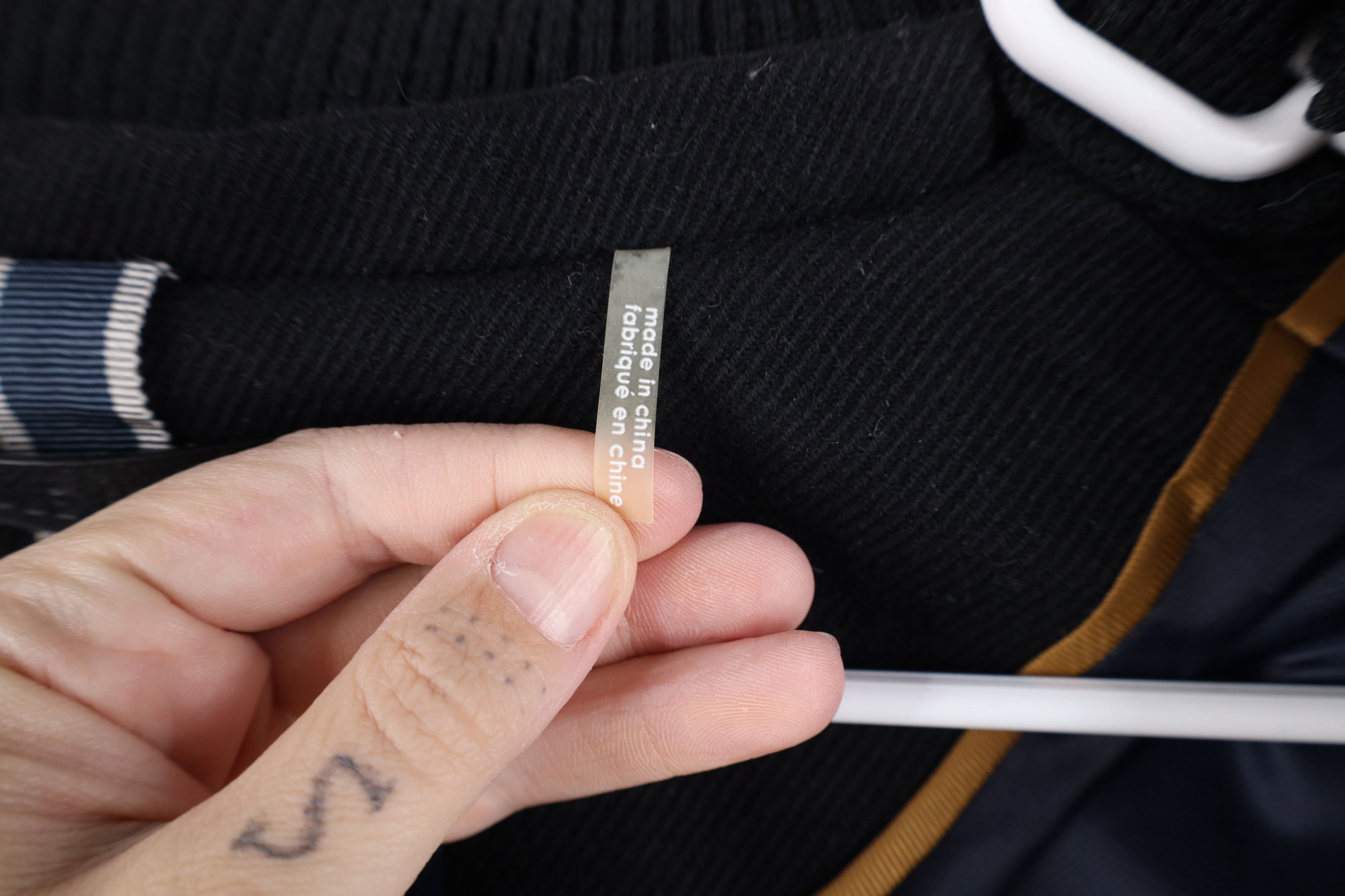 Cole Haan Cole Haan Ribbed Overcoat Jacket with Sweater Bib Black Size US L / EU 52-54 / 3 - 13 Thumbnail
