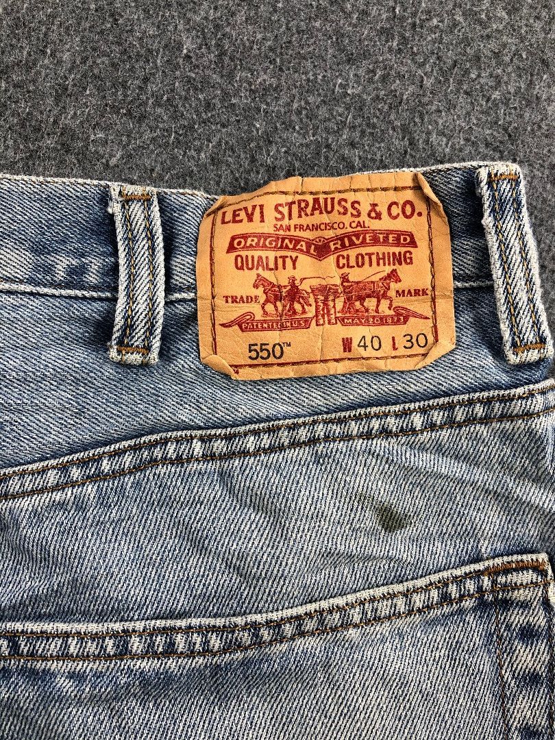 Levi's Vintage Light Wash Levis 550 Jeans-JM707 Size US 40 / EU 56 - 10 Thumbnail