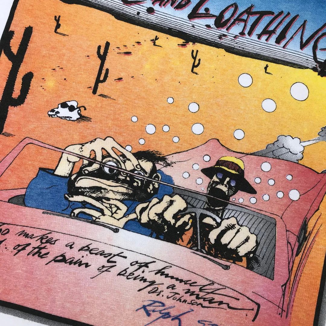 Vintage Fear and Loathing 1990s Ralph Steadman Gonzo Vintage T-Shirt Size US L / EU 52-54 / 3 - 3 Thumbnail