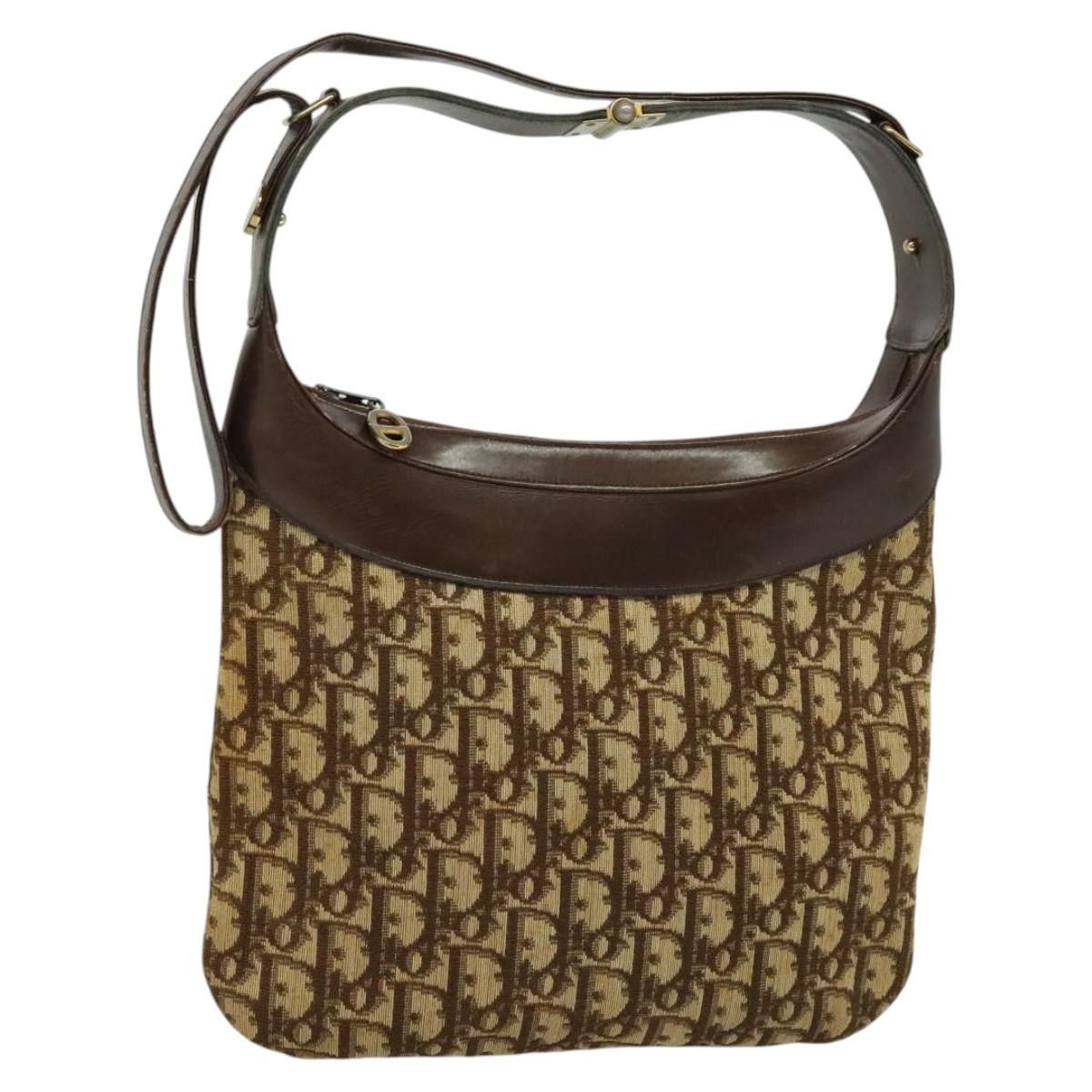 Dior DIOR Trotter Canvas Shoulder Bag Brown Size ONE SIZE - 1 Thumbnail