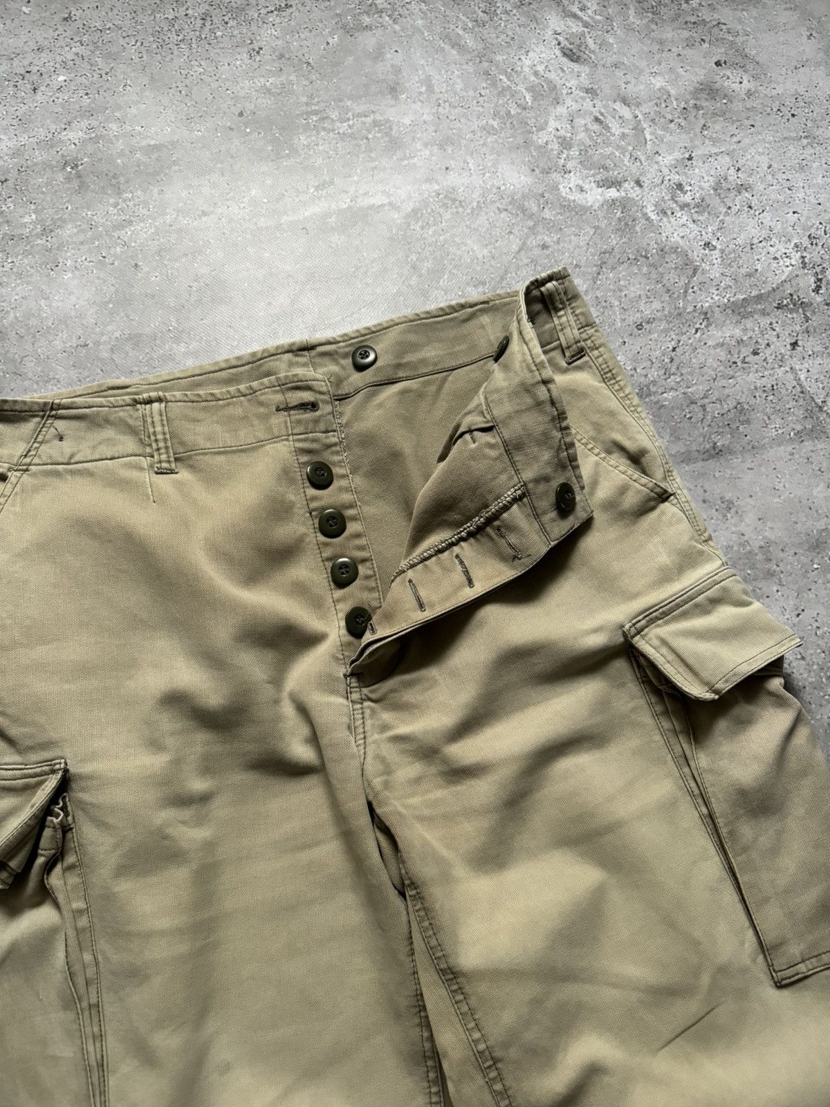 Vintage Vintage 90s Military Beige Cargo Pants Size US 34 / EU 50 - 5 Thumbnail