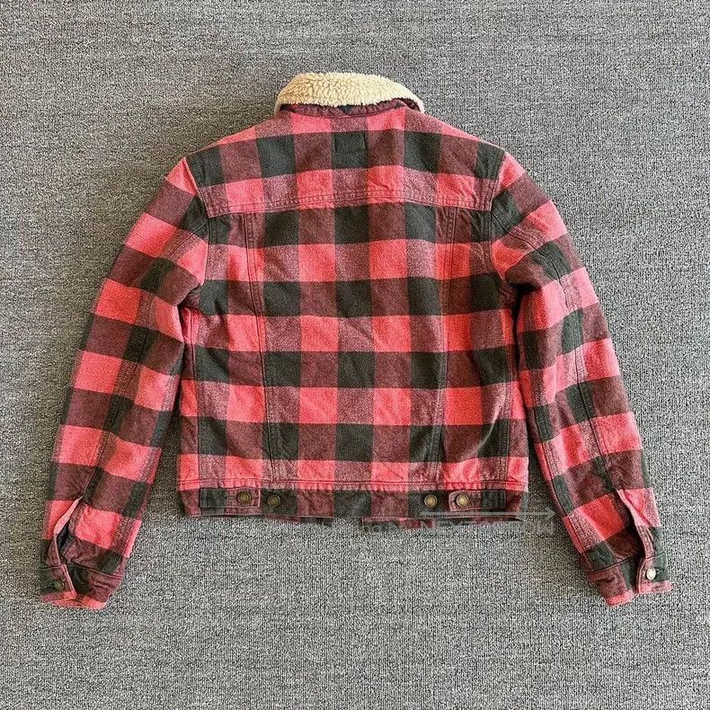Saint Laurent Paris Saint Laurent Red Black Plaid Jacket. Size US S / EU 44-46 / 1 - 2 Thumbnail