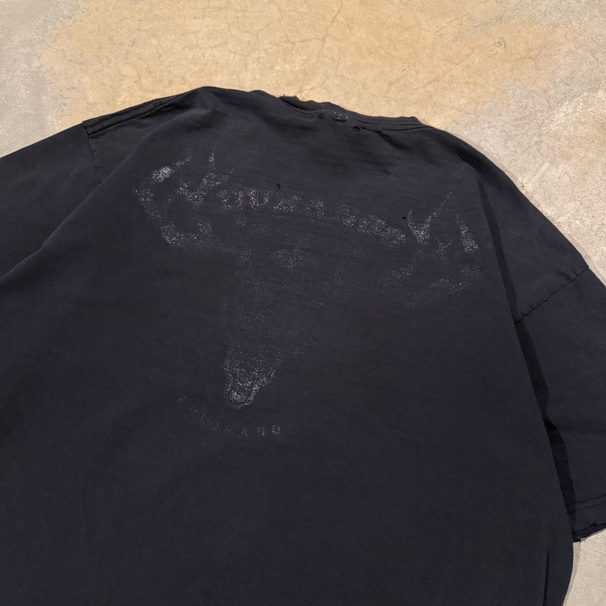 Harley Davidson 2000s Harley Davidson Thrashed Faded Skull Tee ERD Grunge Size US XL / EU 56 / 4 - 9 Thumbnail